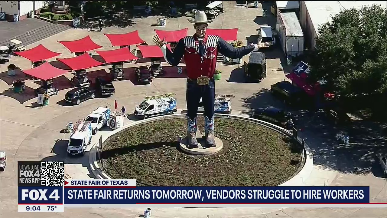 State Fair of Texas returns Friday, but vendors dealing with labor shortage