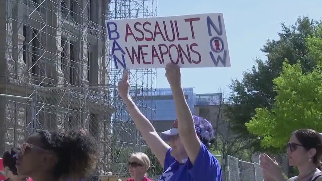 Families affected by gun violence gathered in front of the Capitol for March For Our Lives