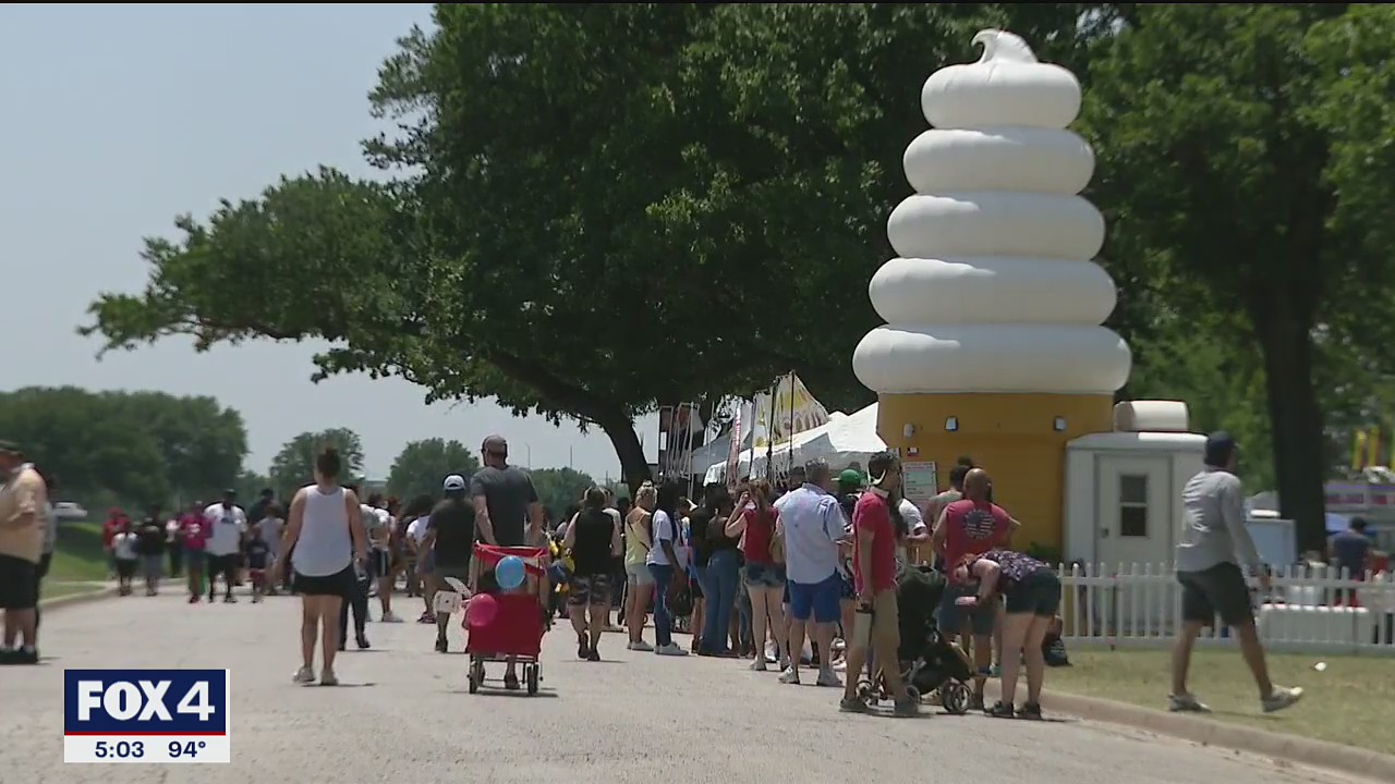 North Texans trying to stay cool on this hot Mother's Day