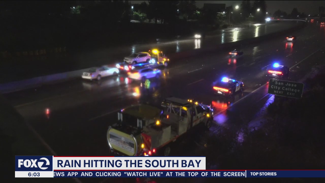 Rain hits the South Bay