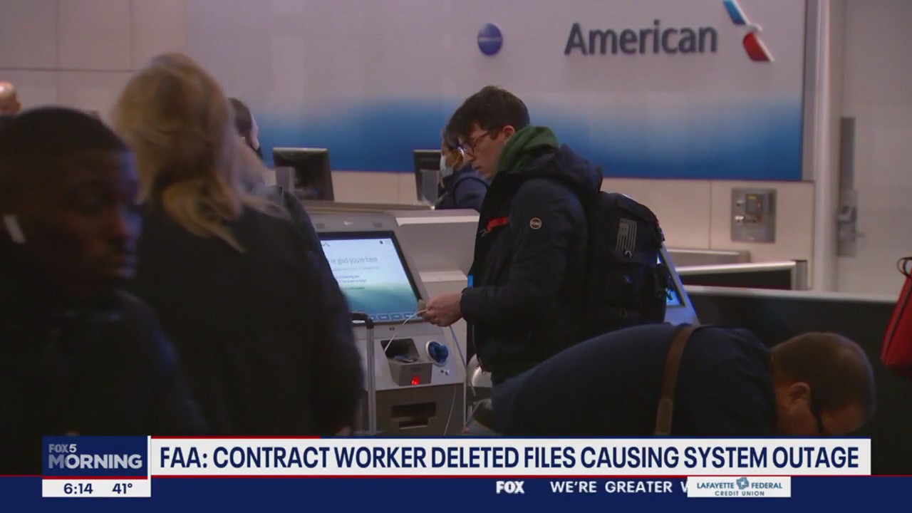 FAA Contract worker to blame for system outage last week