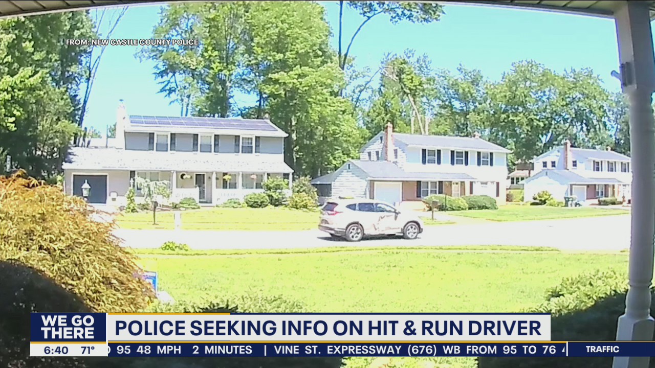 Police searching for information on hit & run driver who crashed into motorcyclist in New Castle County