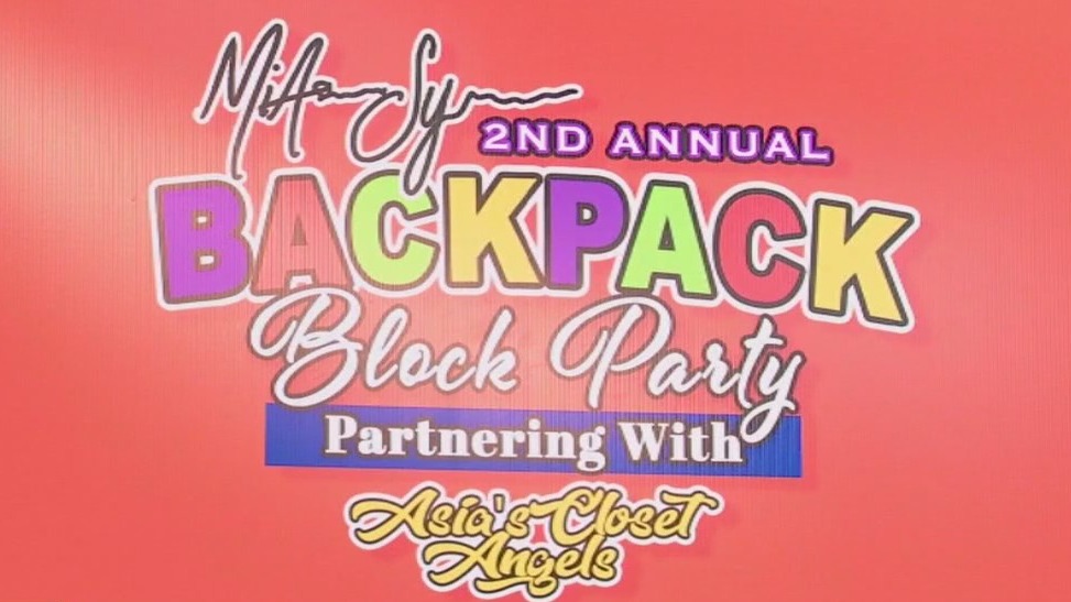 MiAsia Symone hosts back to school block party