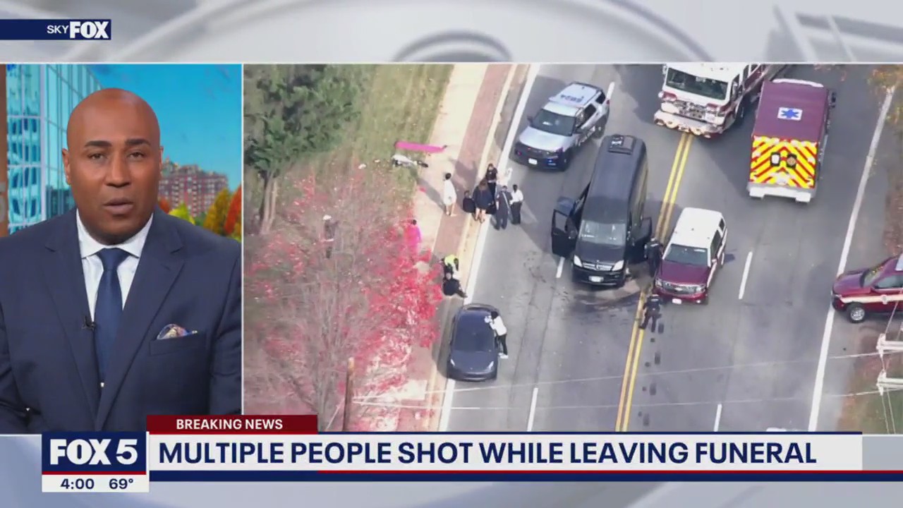 Multiple people shot while leaving funeral in Landover