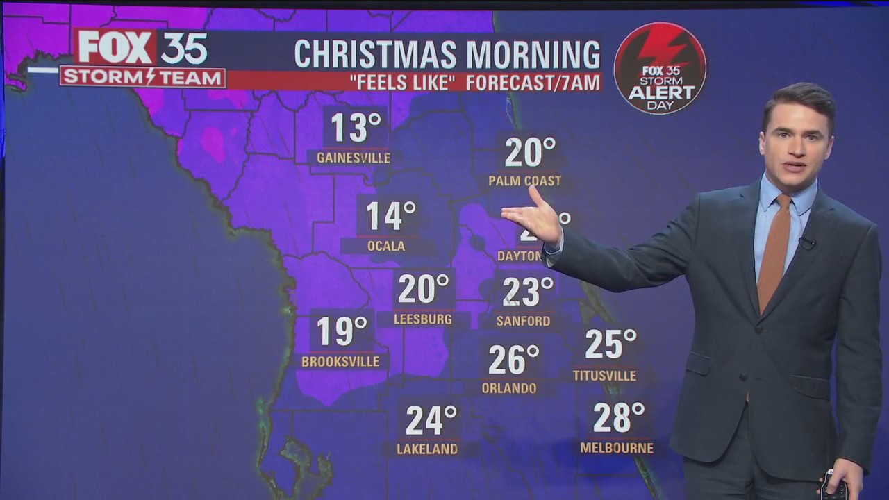 Arctic front bringing 'dangerous cold,' freezing temperatures for Christmas in Florida