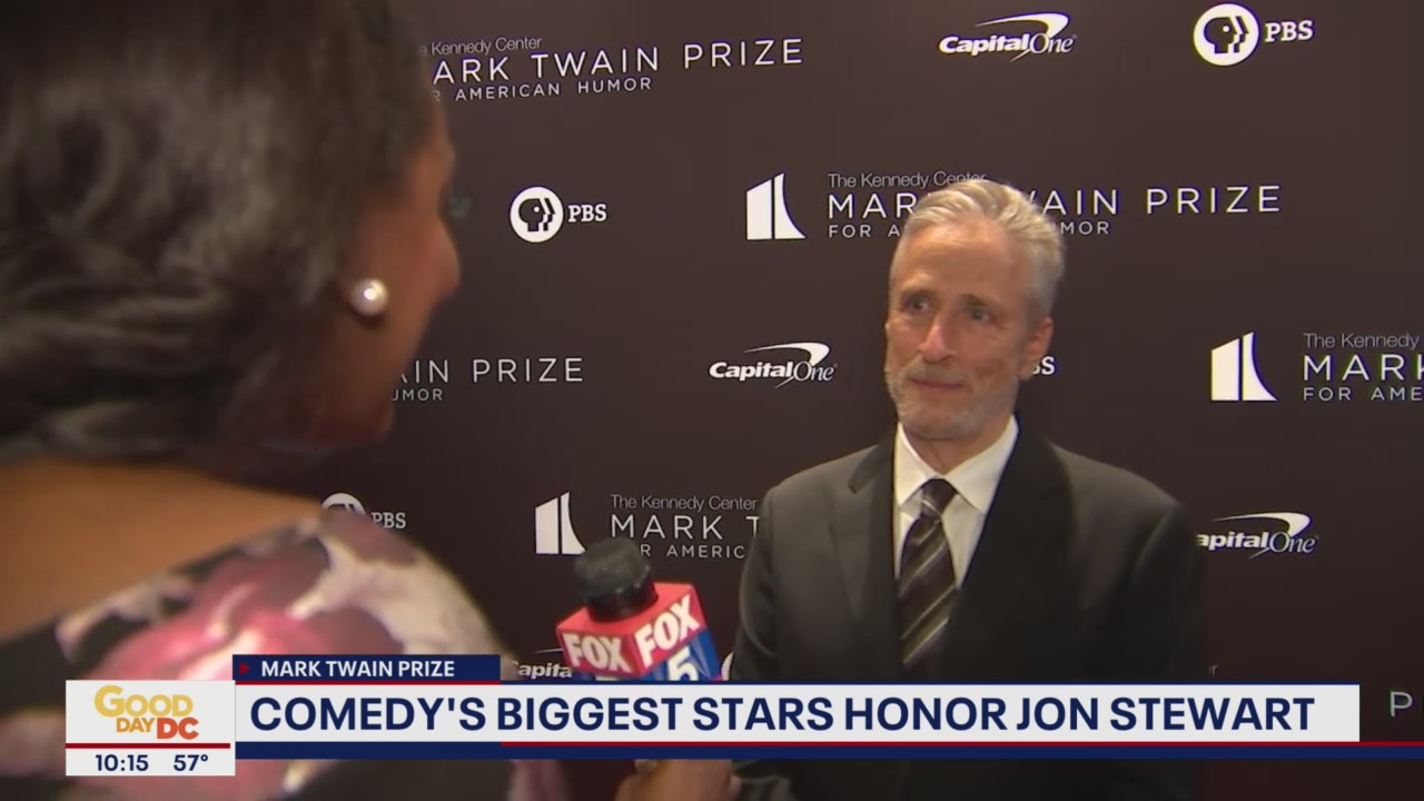Jon Stewart honored with Mark Twain Prize for American Humor at the Kennedy Center