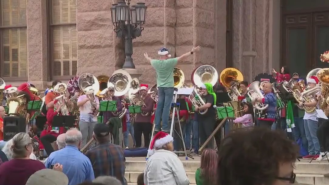 A tuba Christmas at the Texas Capitol