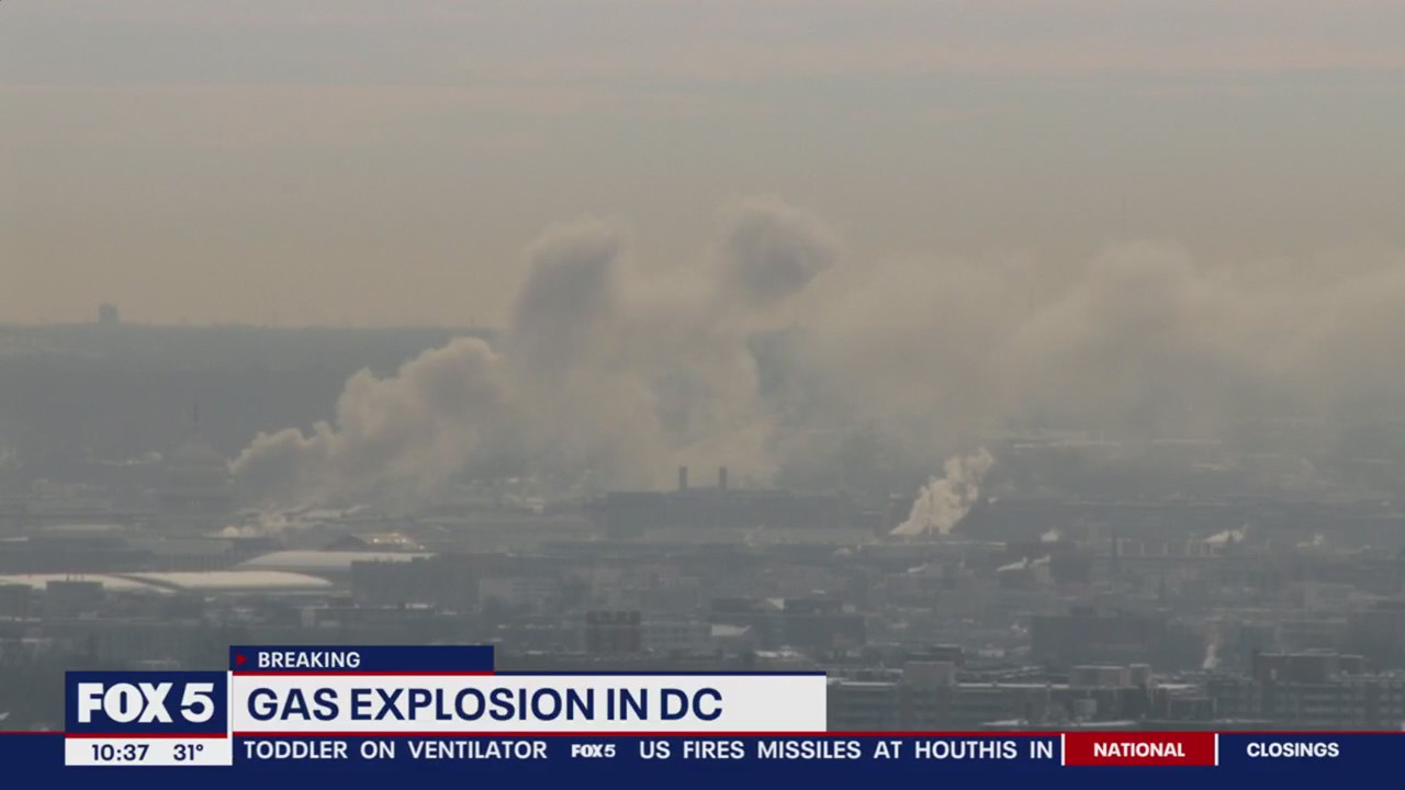 DC gas explosion: 2-alarm fire, building collapse after blast on Marion Barry Avenue