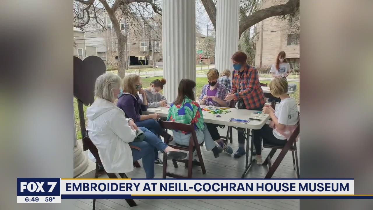 Learn embroidery at Neill-Cochran House Museum
