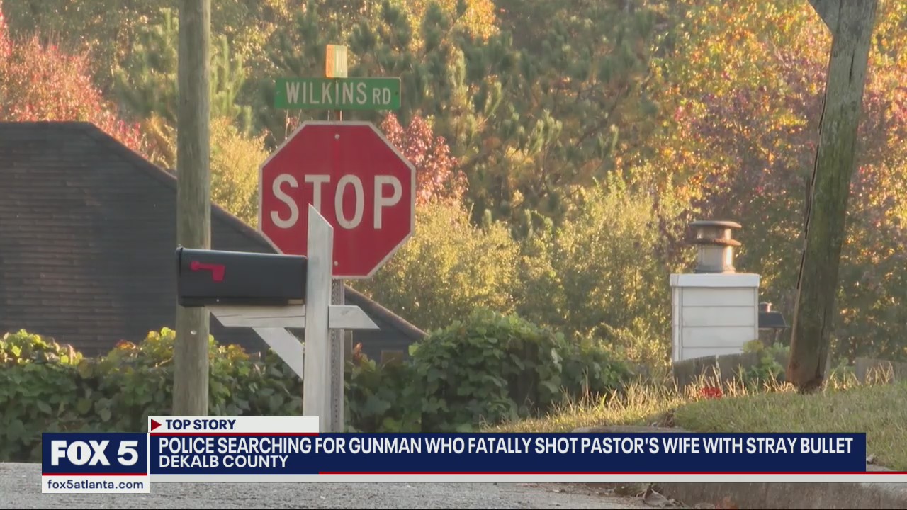Pastor's wife shot, killed by stray bullet; suspect at large