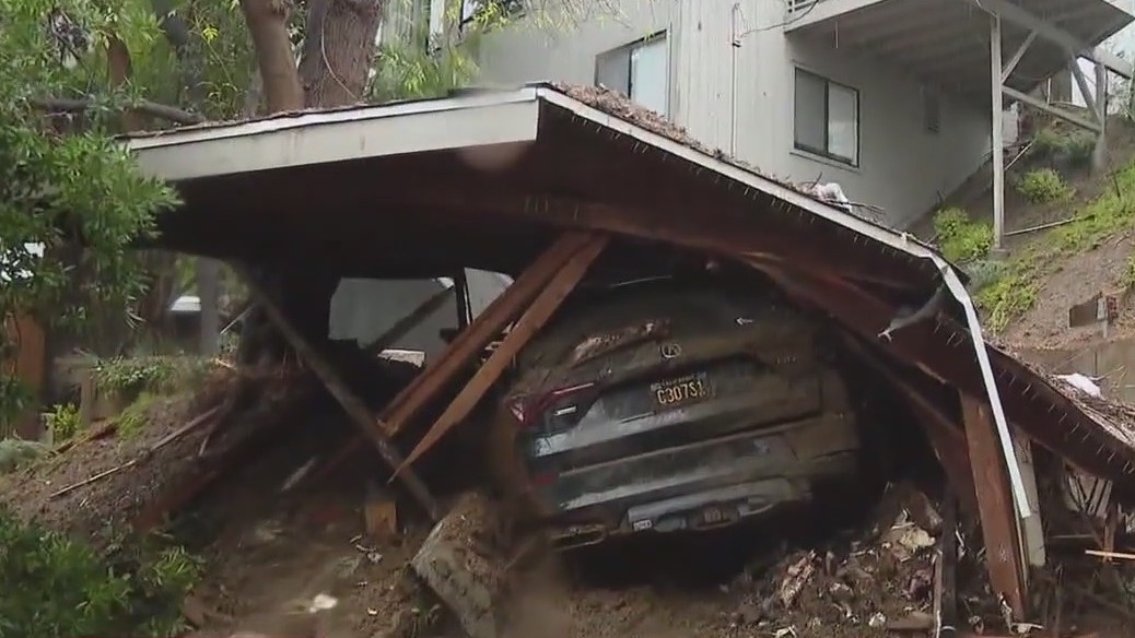 Beverly Crest home destroyed by mudslide