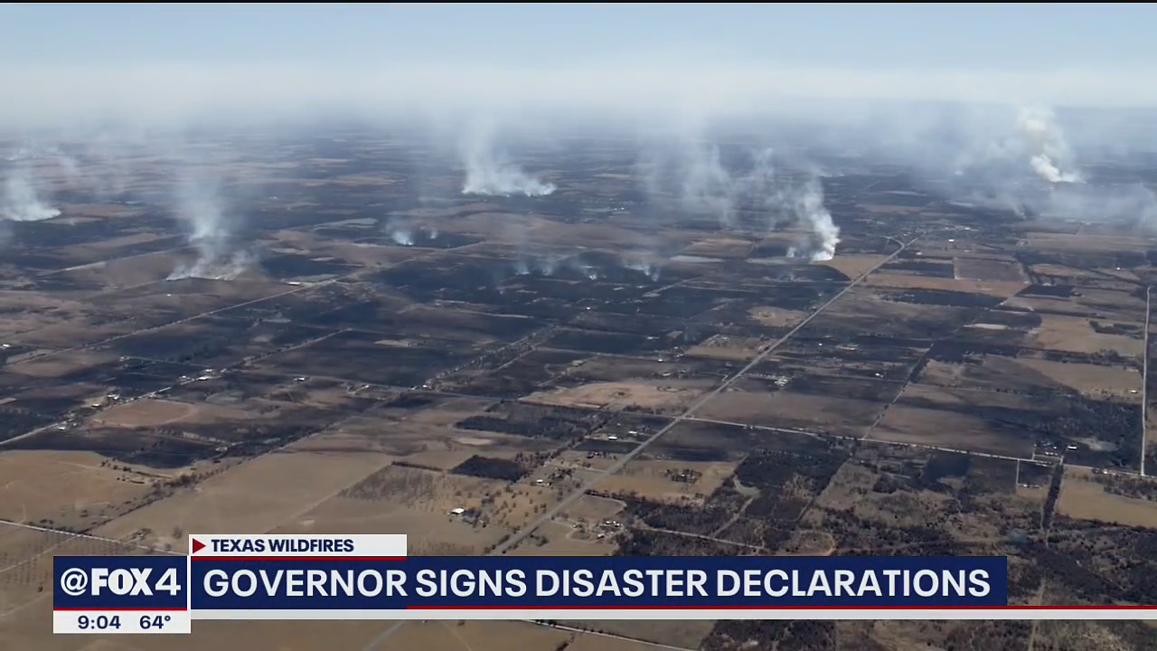 Gov. Abbott signs disaster declarations for Eastland Complex fires