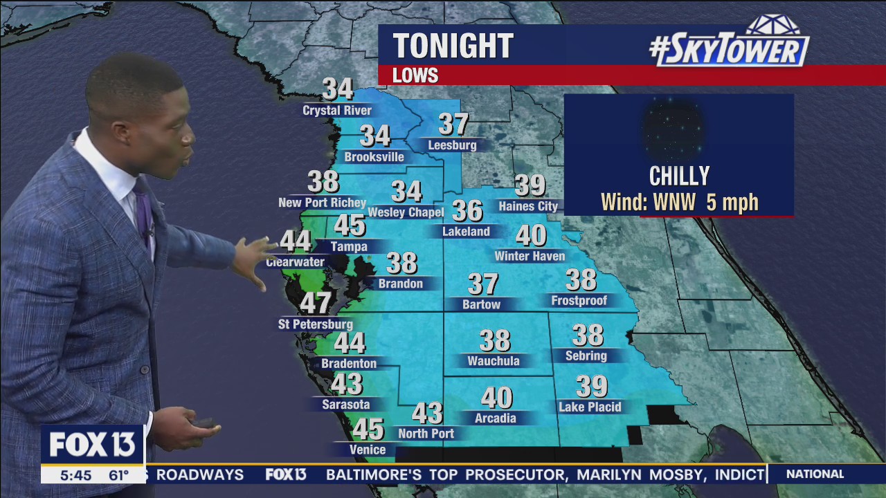 Monday morning forecast