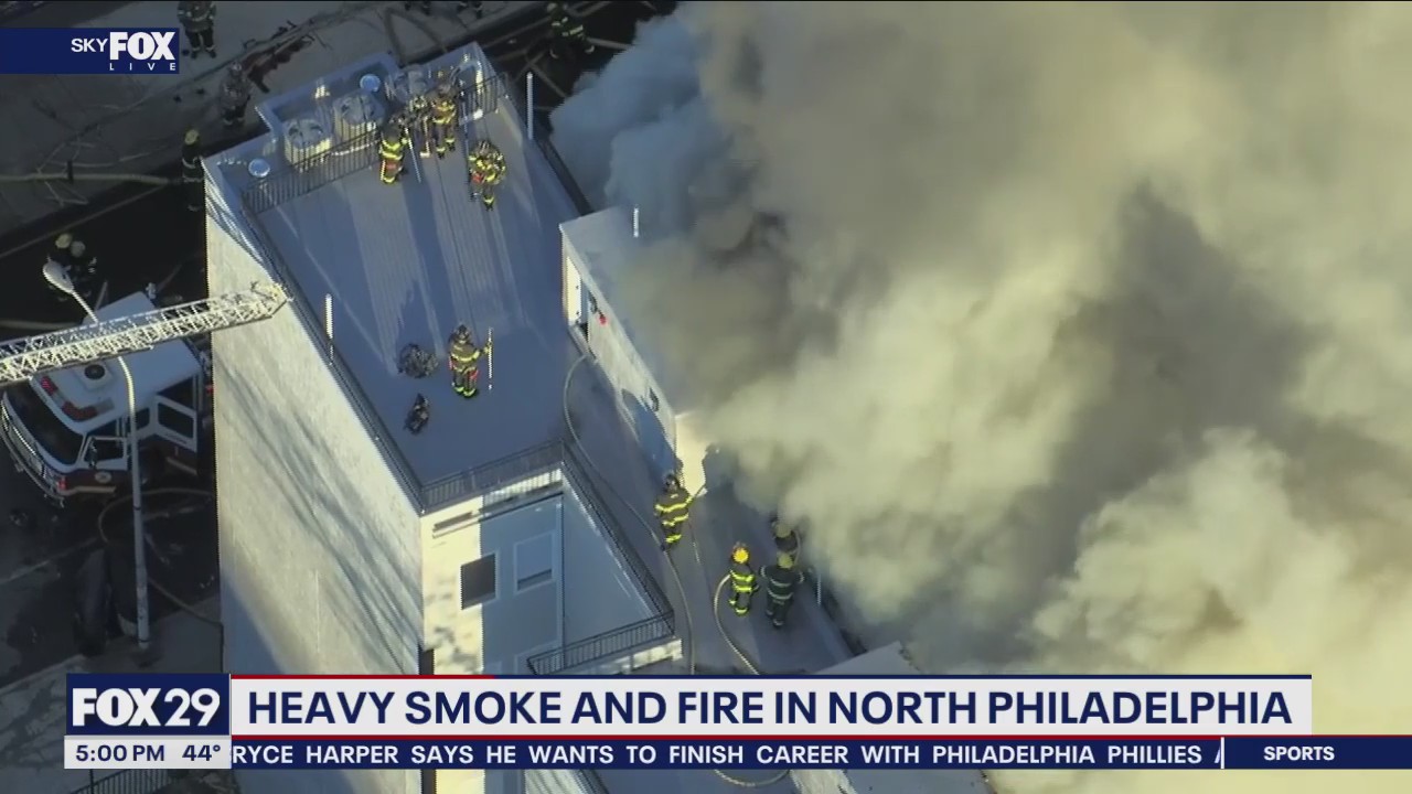 Fire crews work to put out large fire, heavy smoke in Francisville