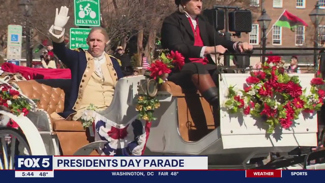 Celebrating Presidents' Day in downtown Alexandria