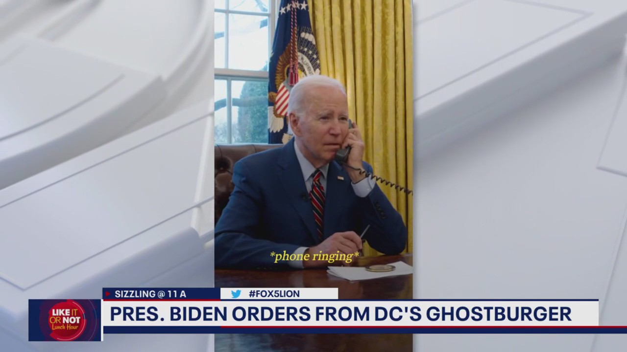 President Biden orders from DC's Ghostburger