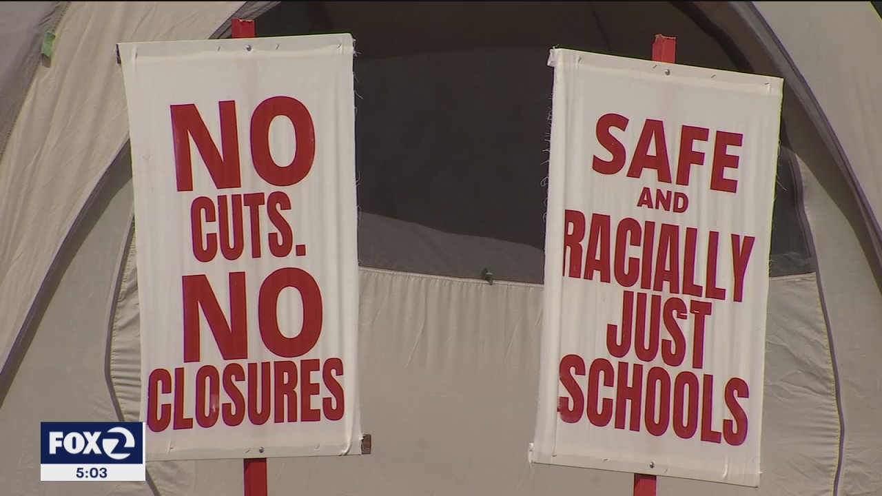 5 schools spared in Oakland consolidation plan, hunger strike continues