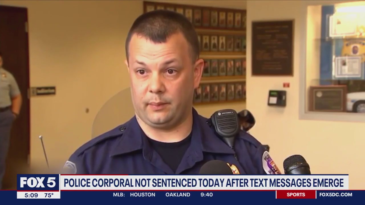 Sentencing delayed for Prince George's County cop after text messages emerge