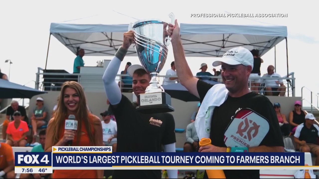 The world's largest pickleball tournament is coming to Farmers Branch