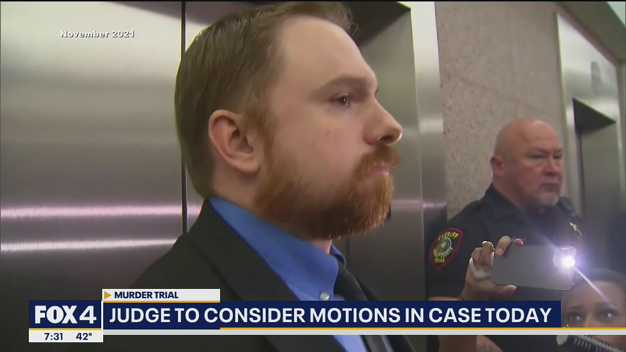 Judge to consider motions in Aaron Dean's murder trial