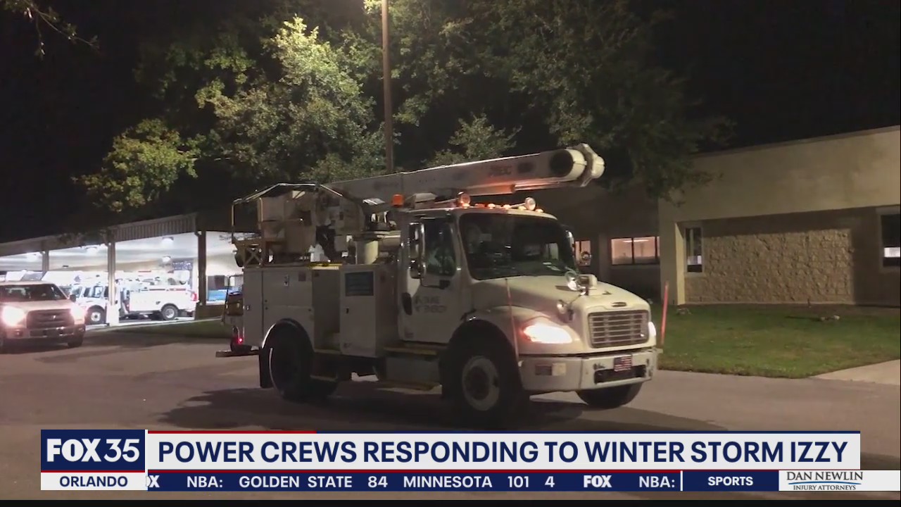 Florida power crews responding to winter storm