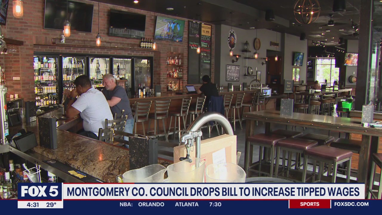 Montgomery Co. councilmember drops bill to increase tipped wages