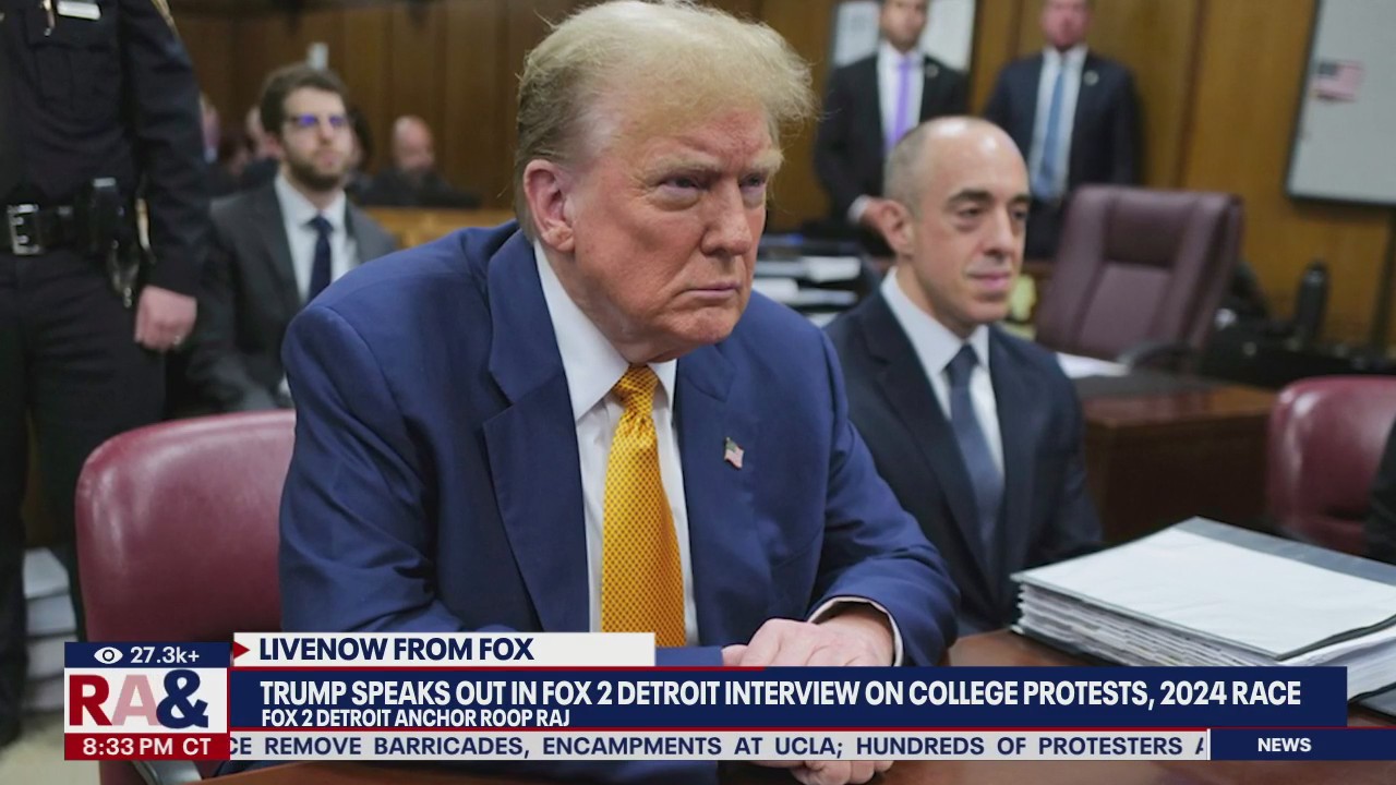 Trump speaks on college protests, 2024 race