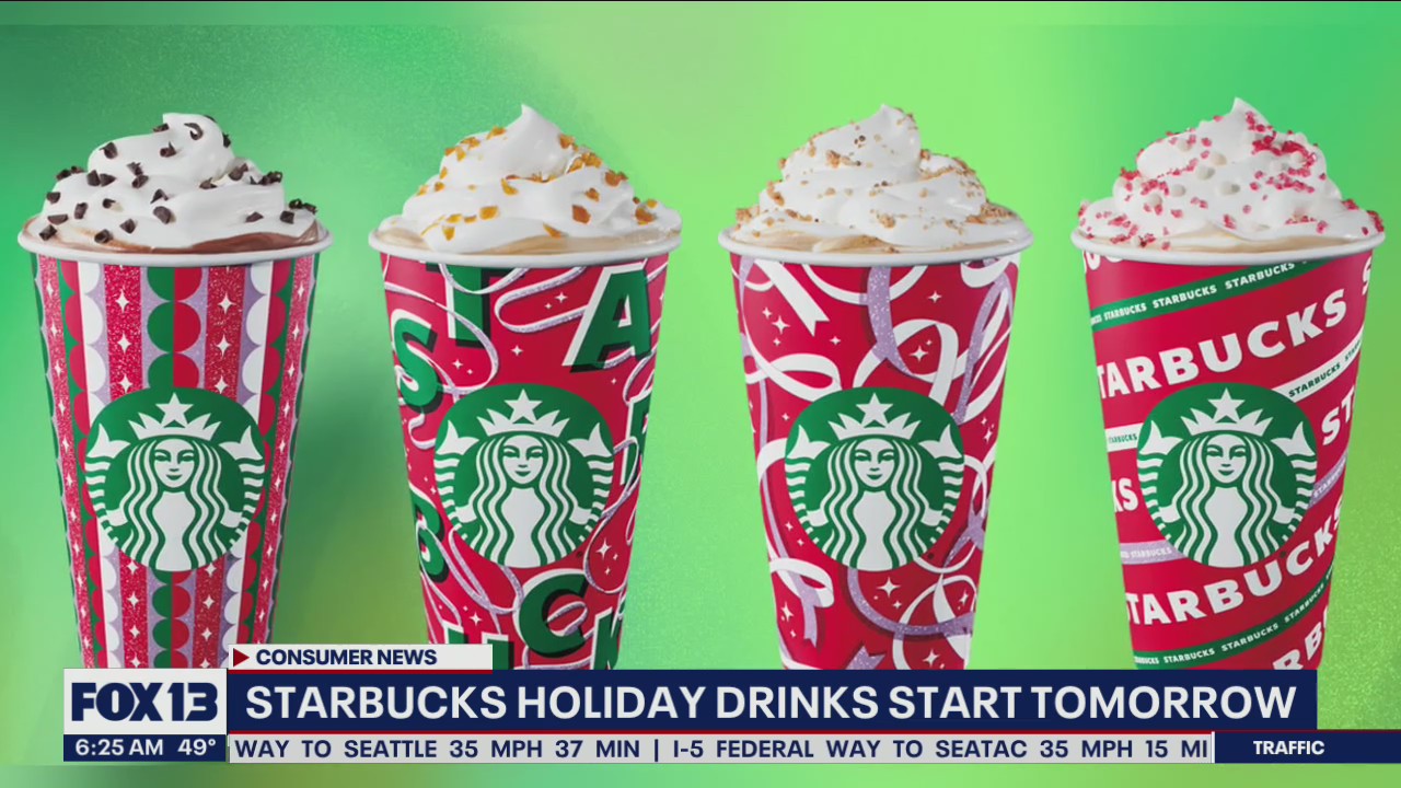 Starbucks holiday drinks start Thursday