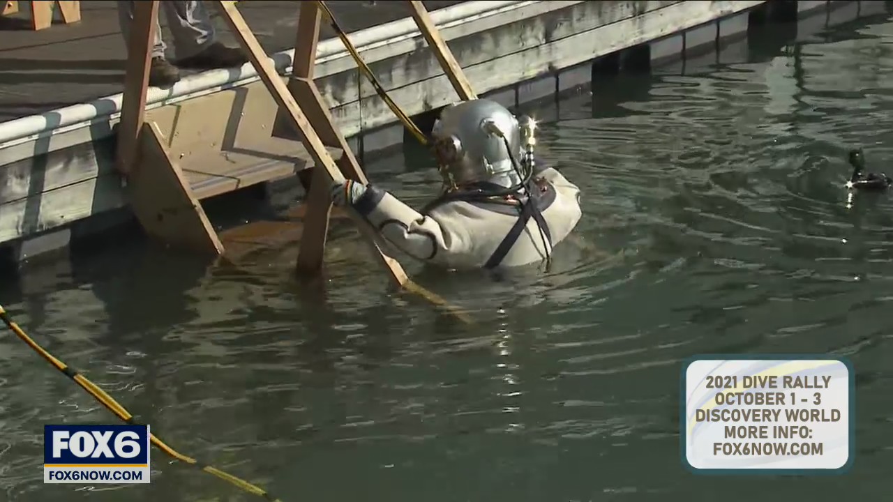 Historic divers will be entering and exiting Lake Michigan