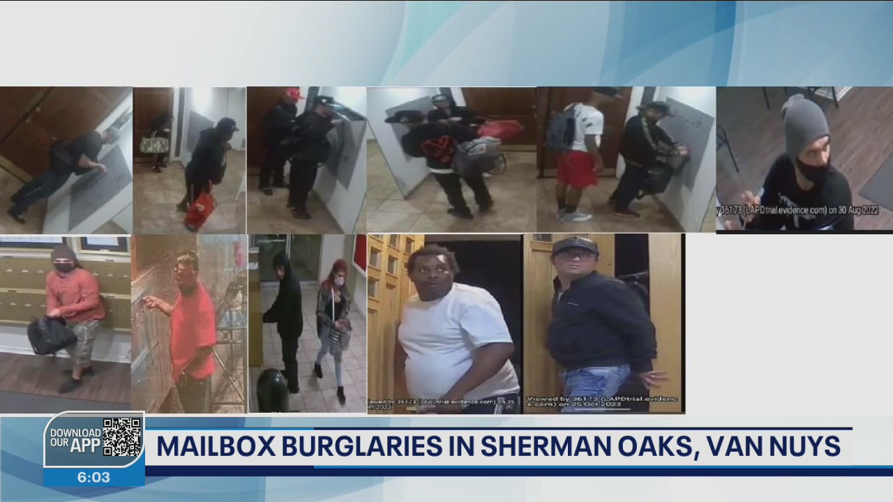 Police investigating mailbox burglaries in Sherman Oaks, Van Nuys