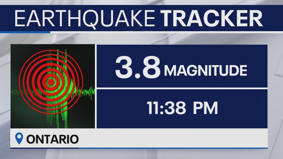 3.8-quake hits Ontario area