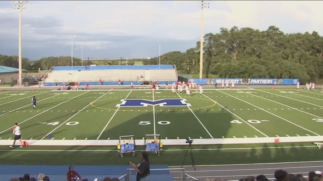 High school plays on new field thanks to Bucs