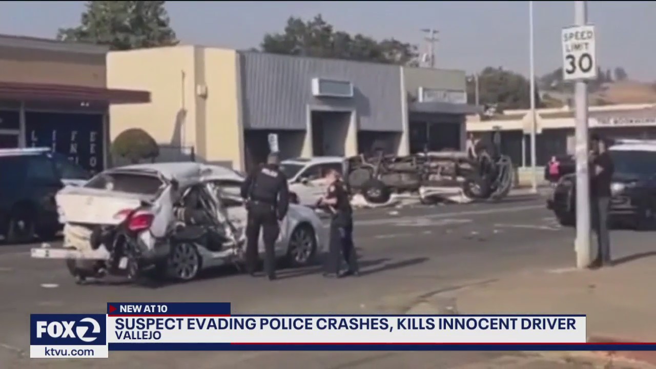 Innocent driver killed after Vallejo police pursued suspect vehicle, officials say