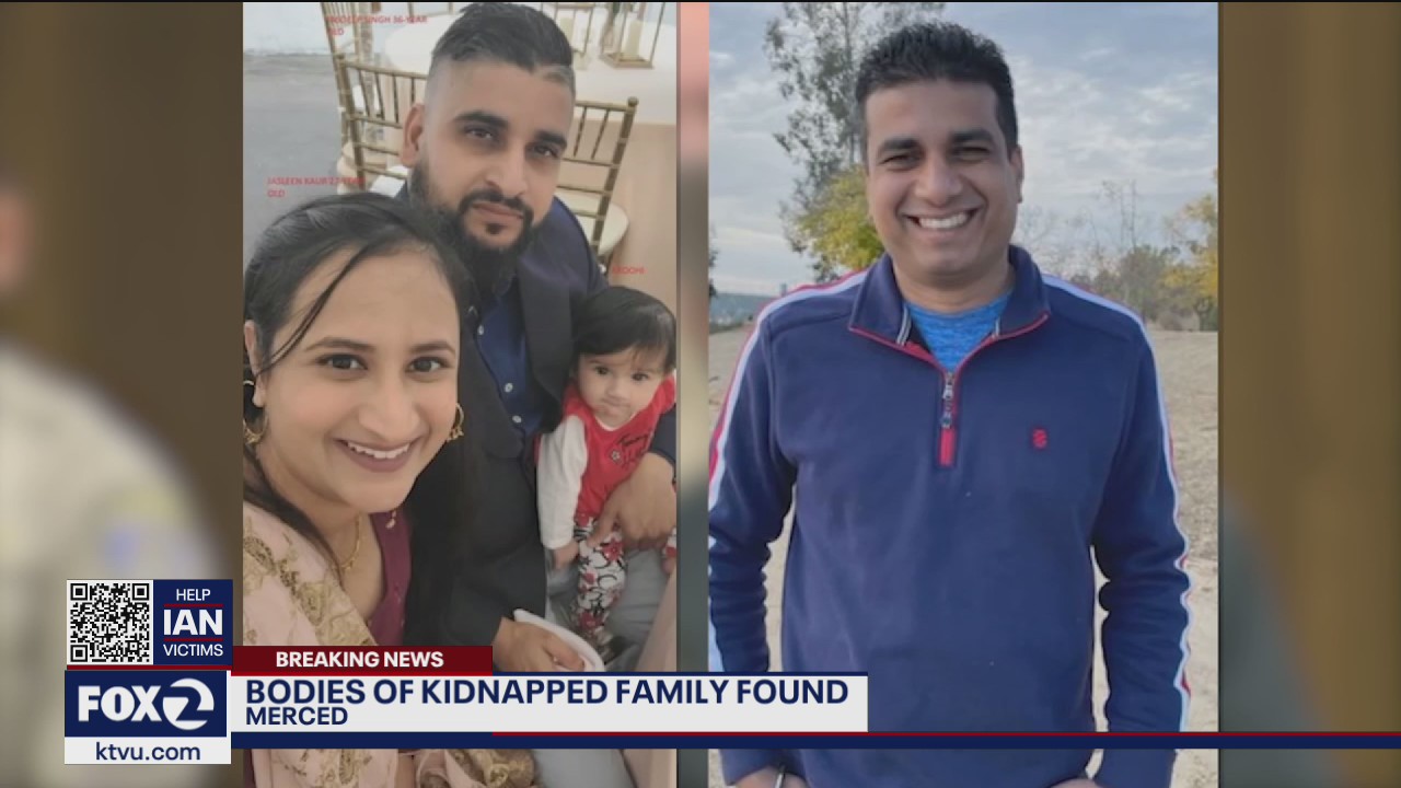 Bodies found of kidnapped Merced family