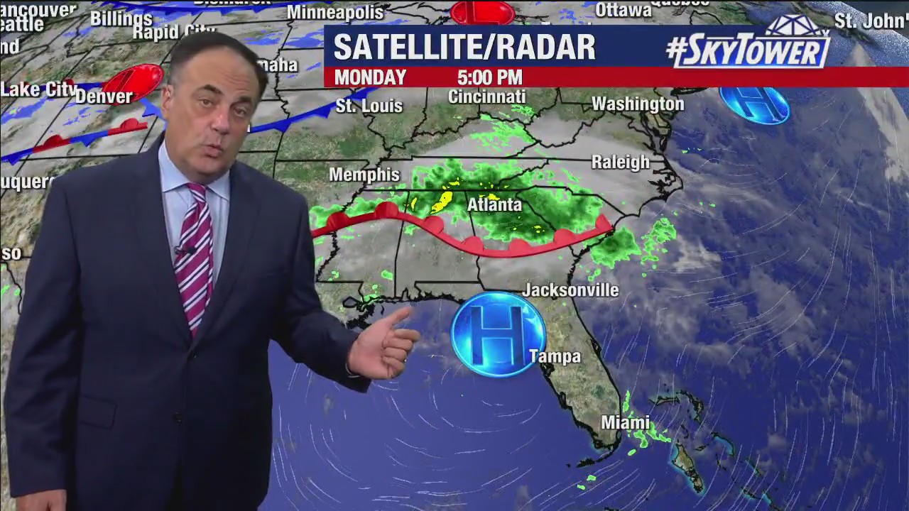 Monday evening forecast