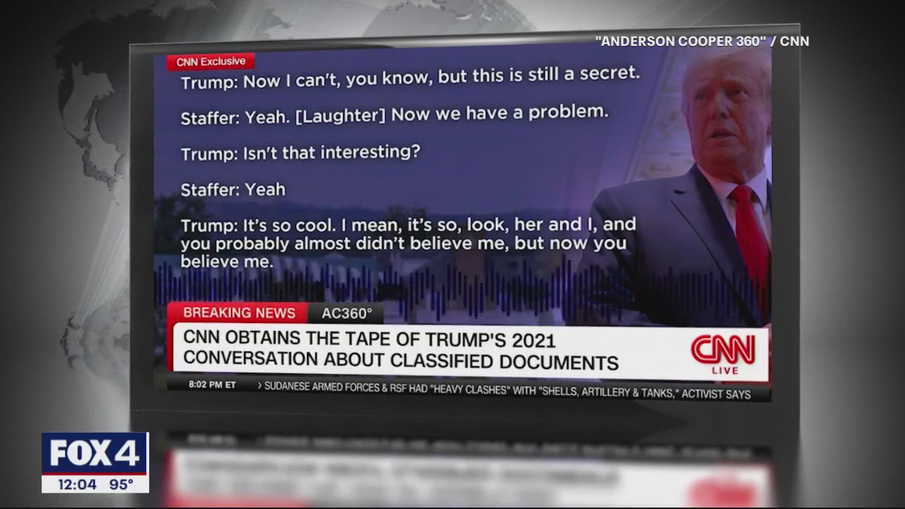 AUDIO: Trump discusses 'highly confidential' doc