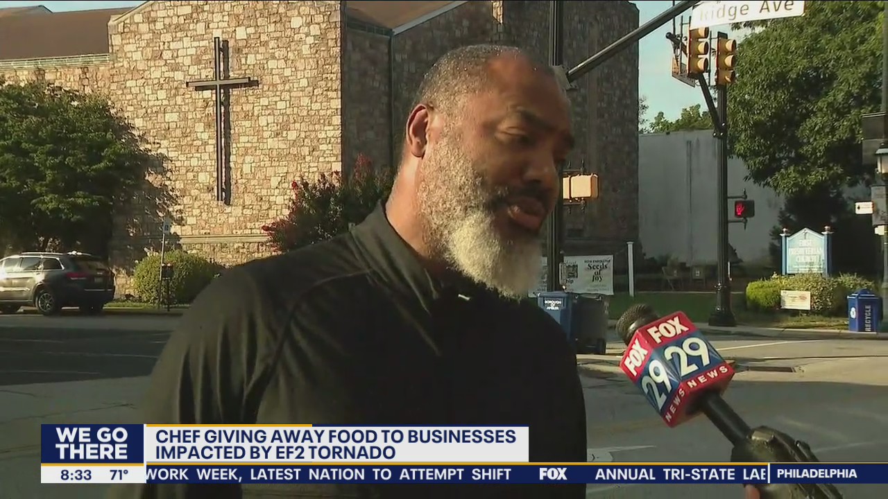 Chef giving away food to businesses impacted by EF2 tornado