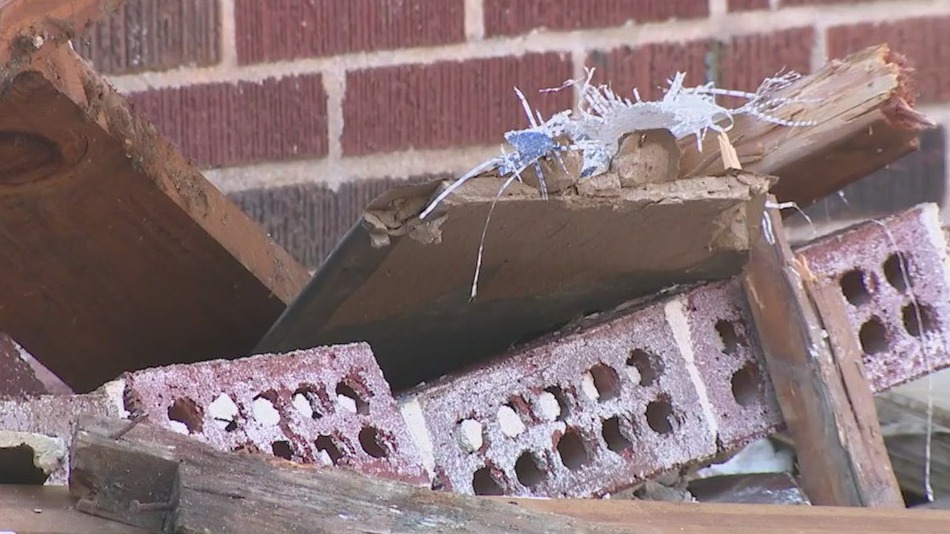 Car crashes into living room, narrowly misses aunt and niece