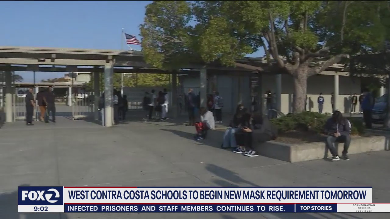 Mask required for teachers at West Contra Costa schools