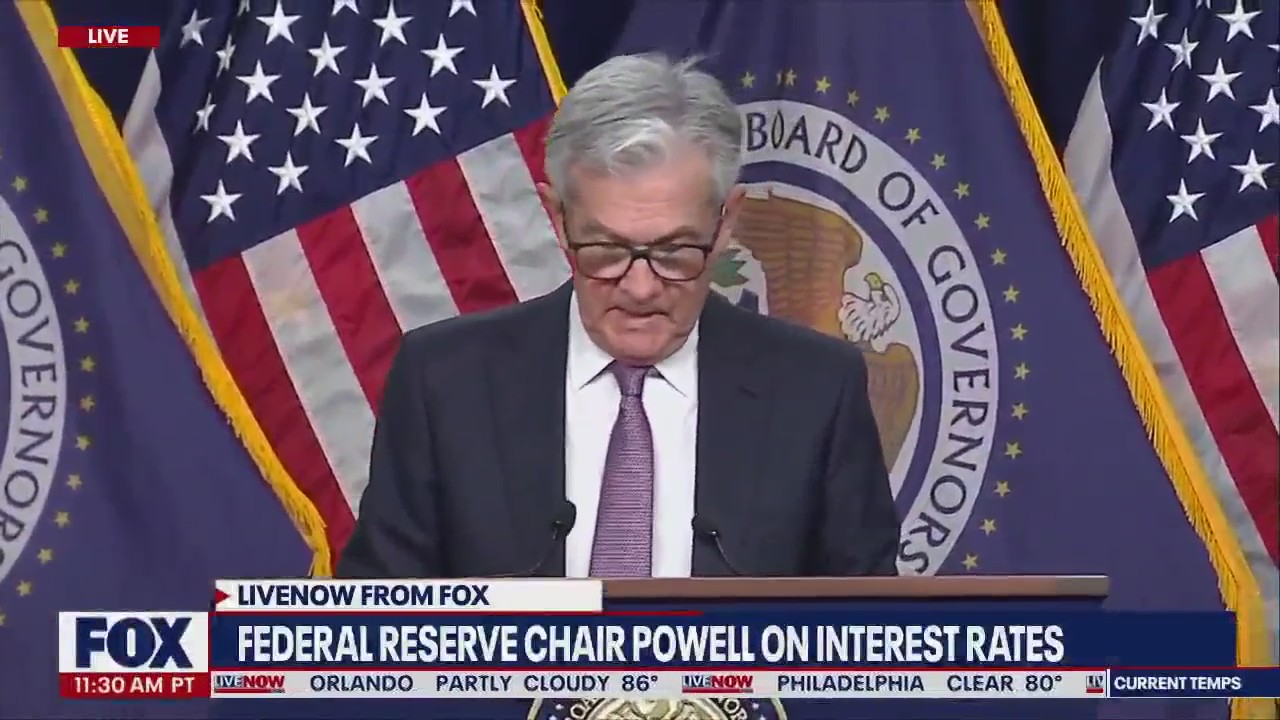 Federal Reserve Chair Powell discusses key interest rate hike