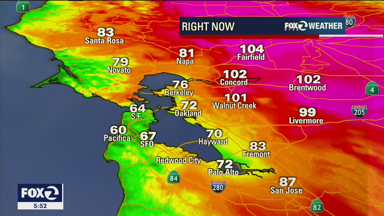 Weather forecast: Possible thunderstorms for North, East Bay