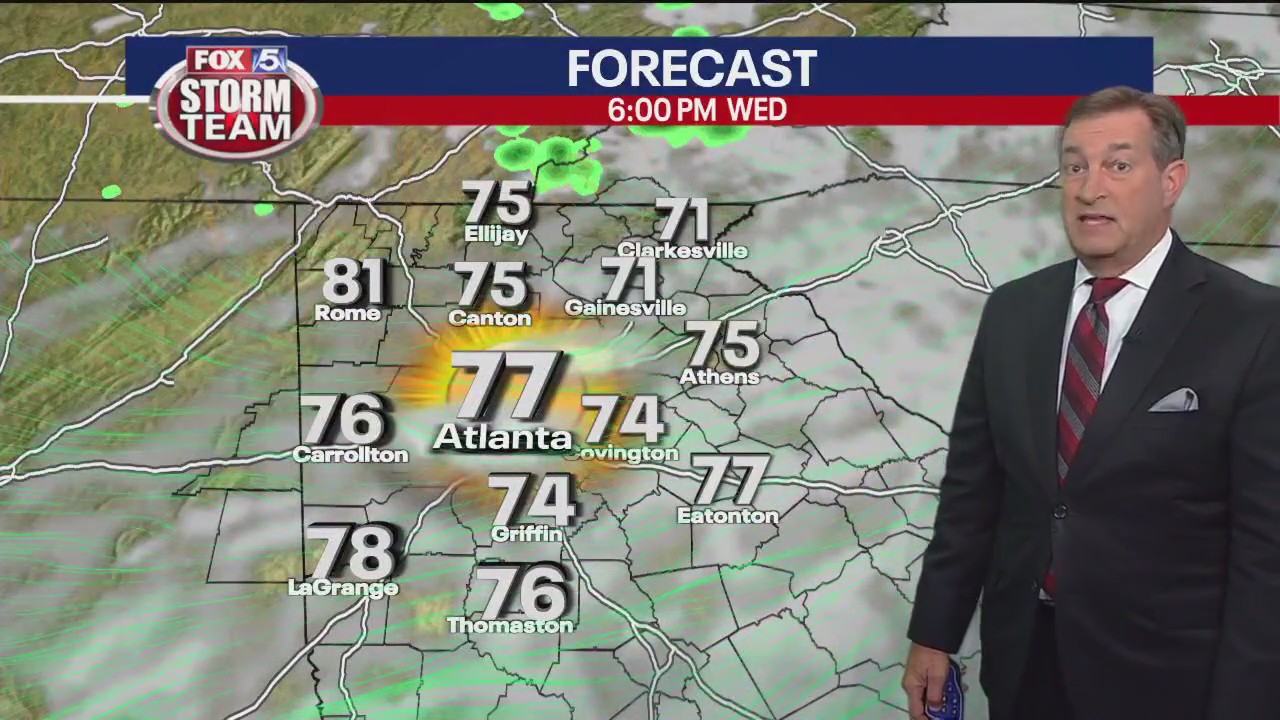 Monday evening forcast