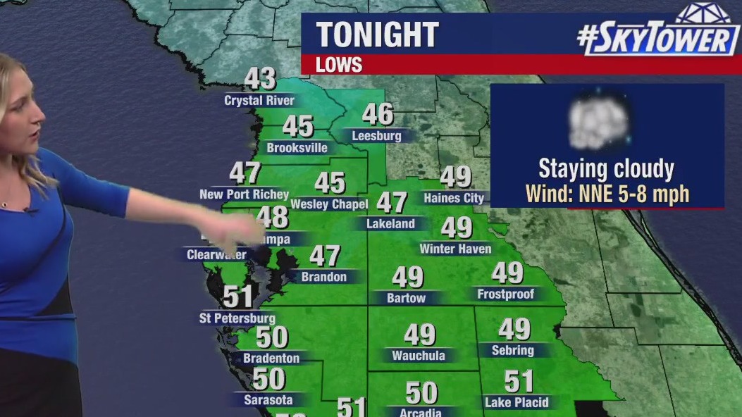 Cool evening in Tampa Bay Area | Jan. 13, 2024