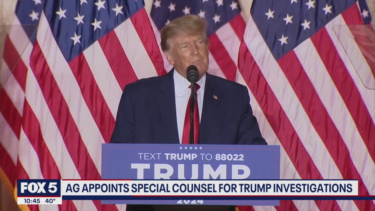 AG appoints special counsel for Trump investigations