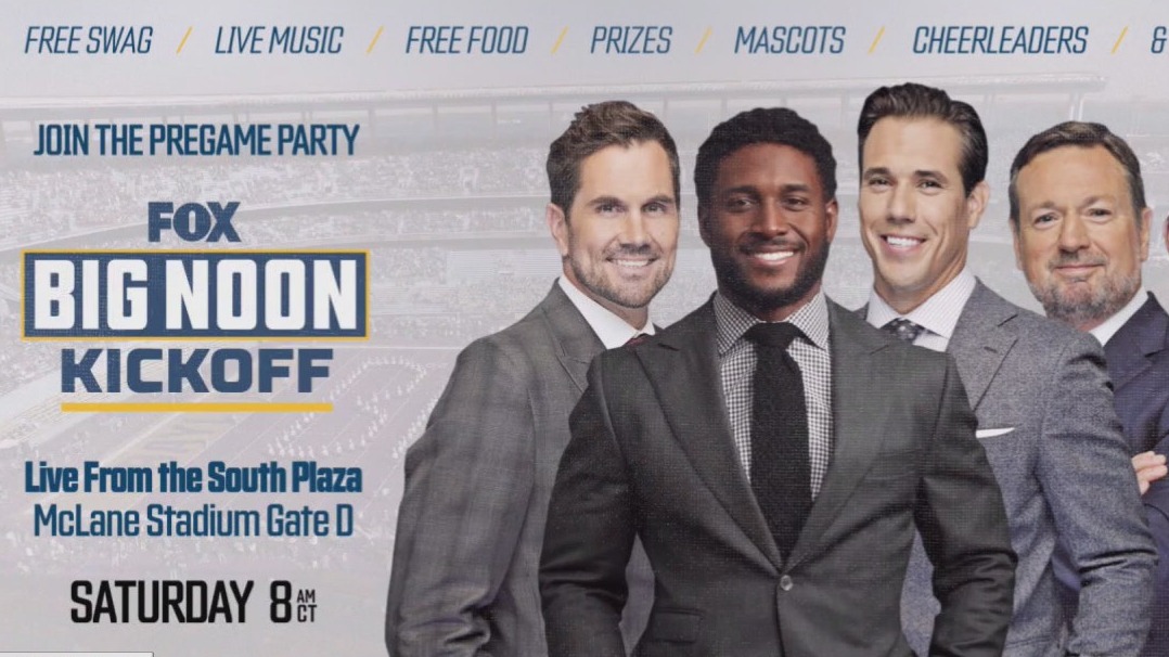 FOX Big Noon Kickoff in Waco for Baylor vs Oklahoma football game