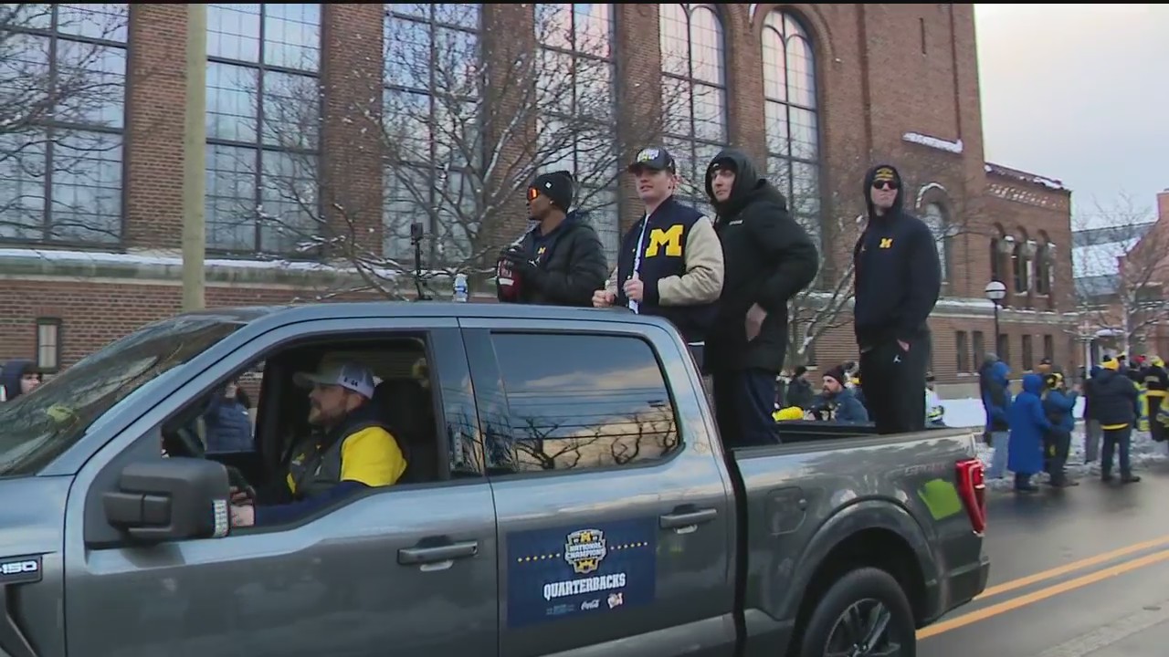 Michigan football championship parade highlights