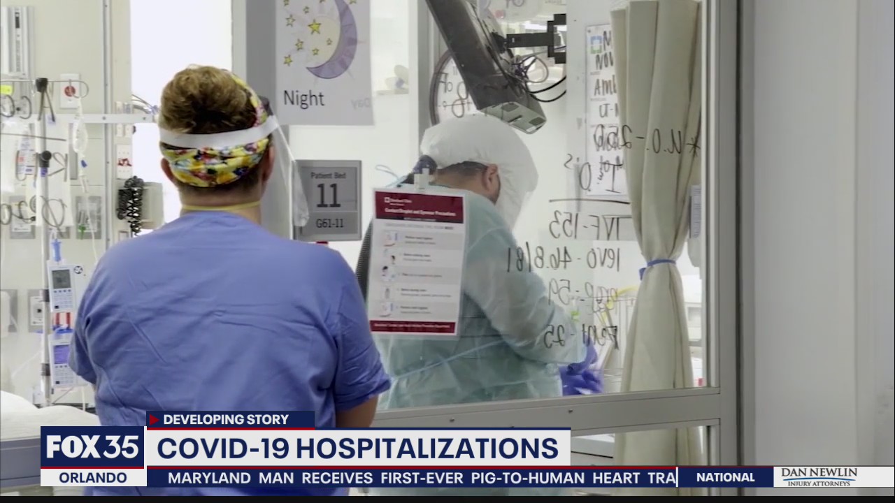 COVID-19 hospitalizations climbing but well below summer surge