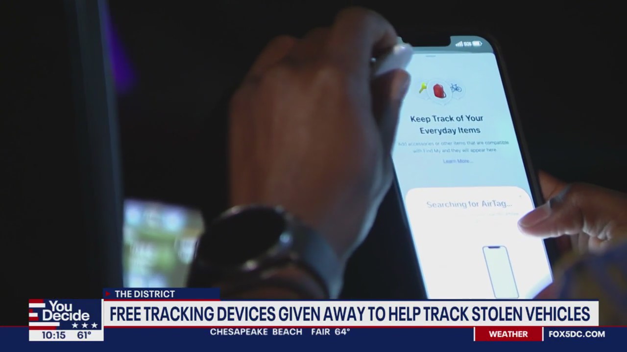 Free tracking devices given away to DC residents who live in carjacking hotspots