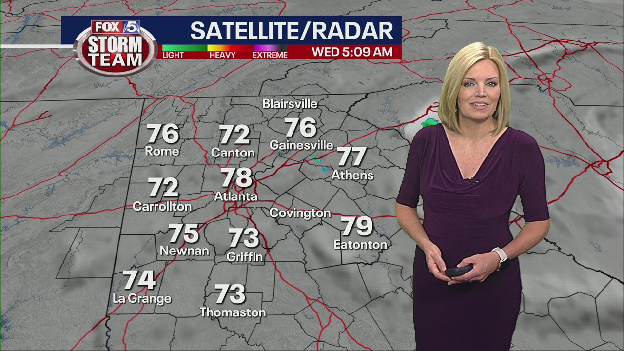 Wednesday morning weather forecast