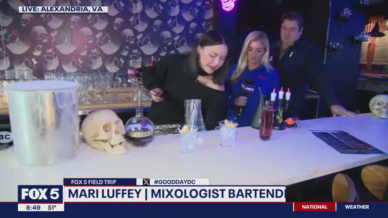 Halloween themed drinks at Nightmare On The Avenue